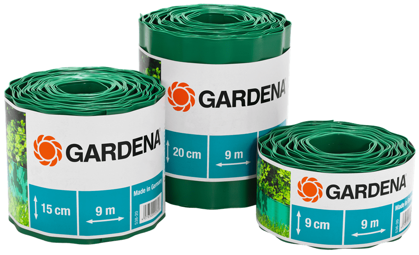 Разделител за трева GARDENA зелен, 9 см/9 м