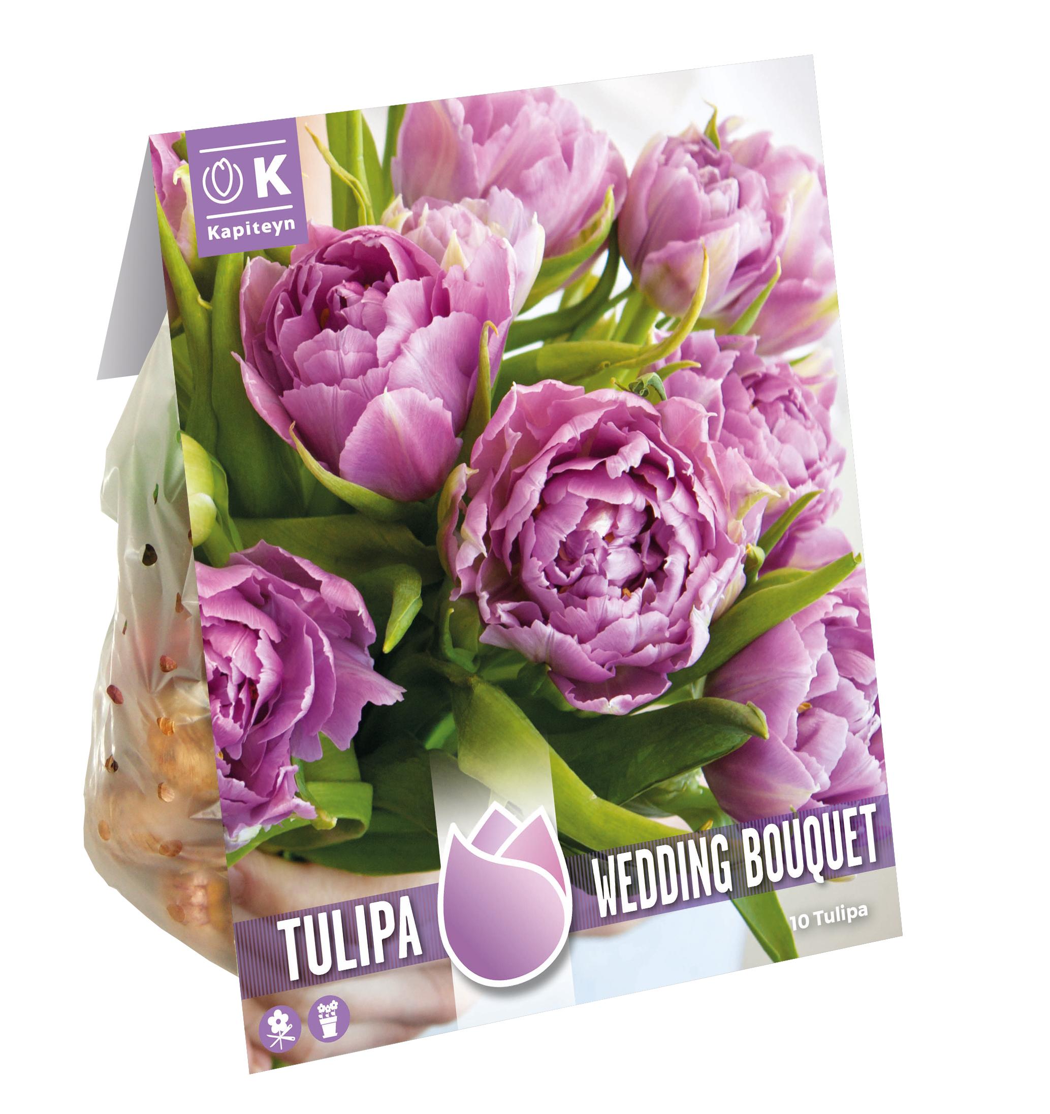 Лале DOUBLE WEDDING BOUQUET 10 бр. 12+