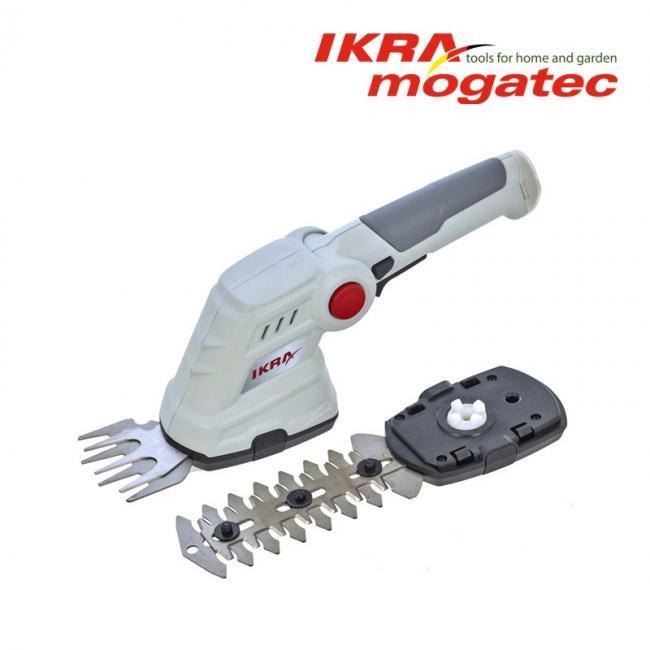 Акумулаторна ножица за трева и храсторез 2в1 к-т IKRA IGBS 3.6 USB